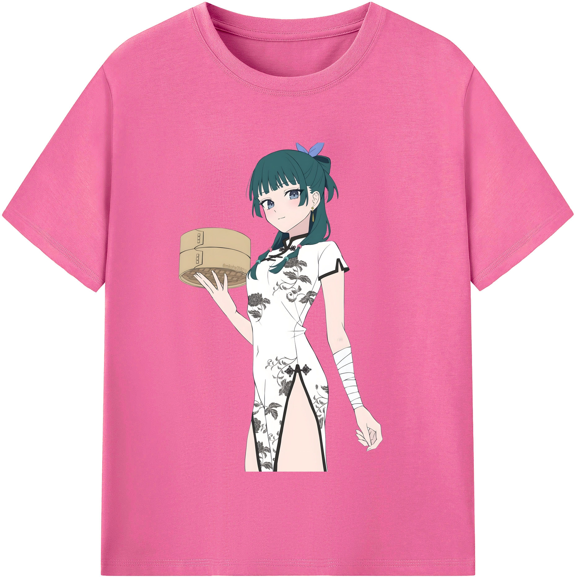 （画像用） 薬屋のひとりごと The Apothecary Diaries レディースカジュアルプリントTシャツ（綿100％）